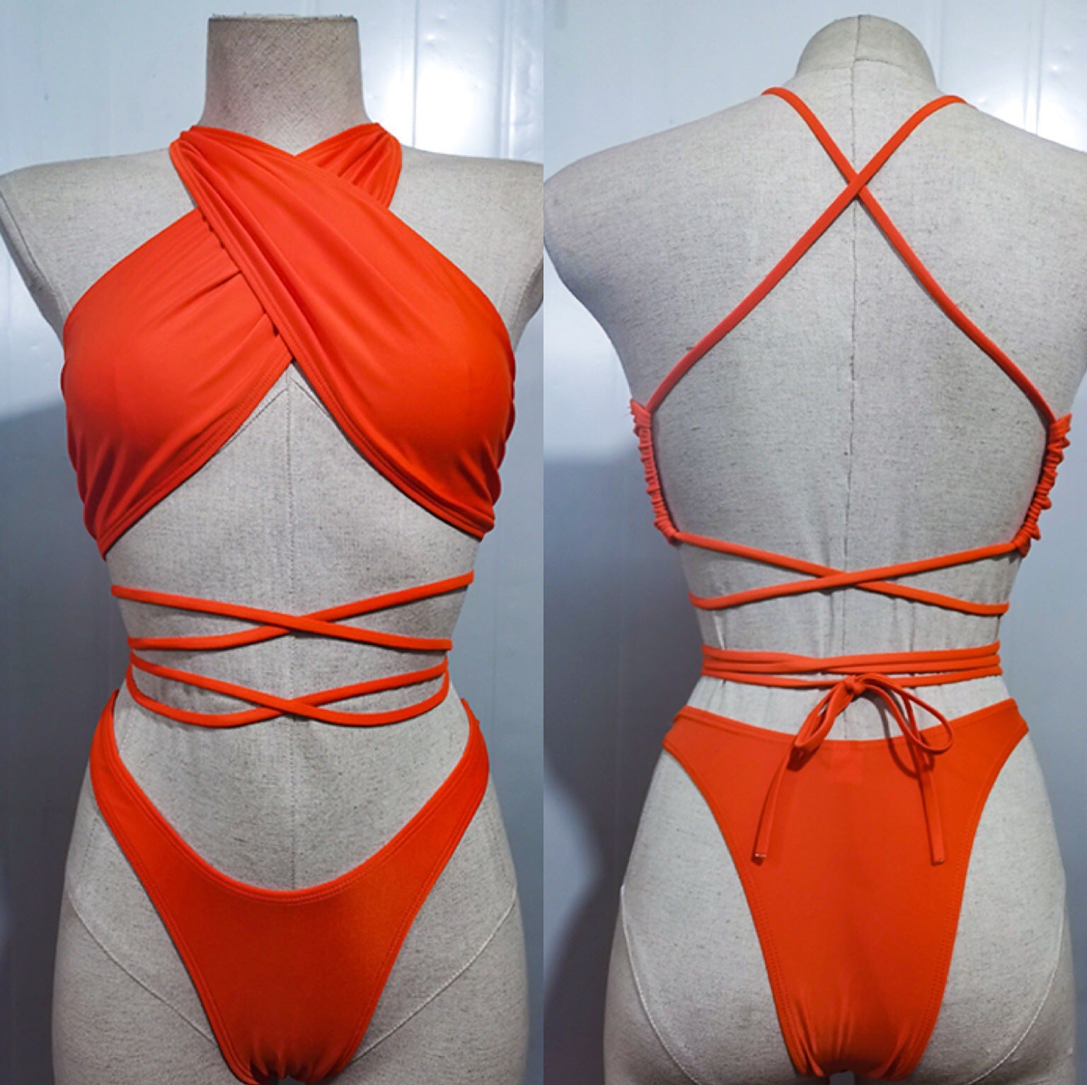 Wholesale Colorful swimsuit with straps